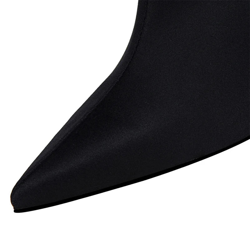BIGTREE Shoes Women Boots Fashion Ankle Boots Pointed Toe Stretch Boots Autumn Stiletto Socks Boots High Heels Ladies Shoes 2026