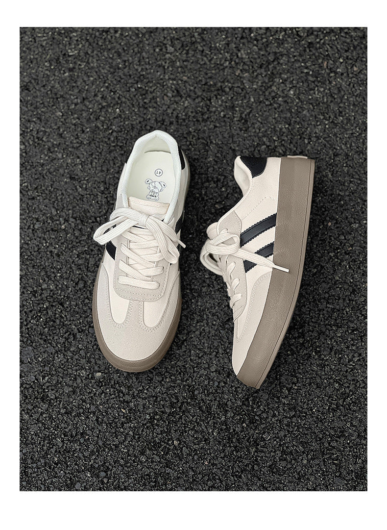 2026 Autumn New Luxury Shoes for Woman Classic Sneakers Women Leather Retro Low Cut Lace -up Casual Women Sneakers Plus Size 44