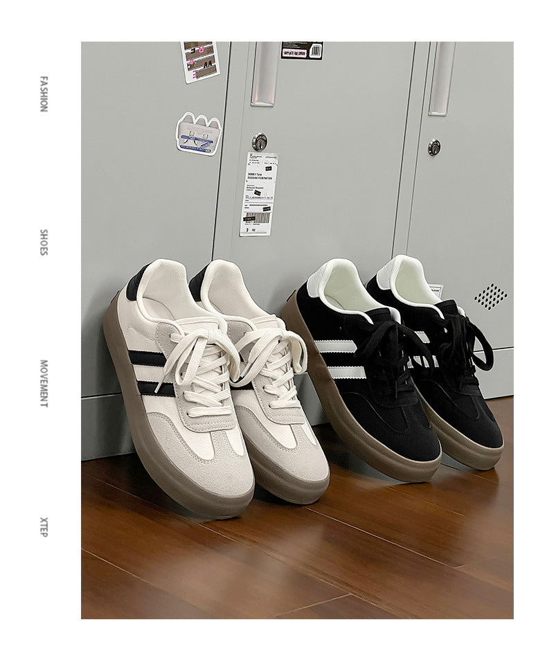2026 Autumn New Luxury Shoes for Woman Classic Sneakers Women Leather Retro Low Cut Lace -up Casual Women Sneakers Plus Size 44