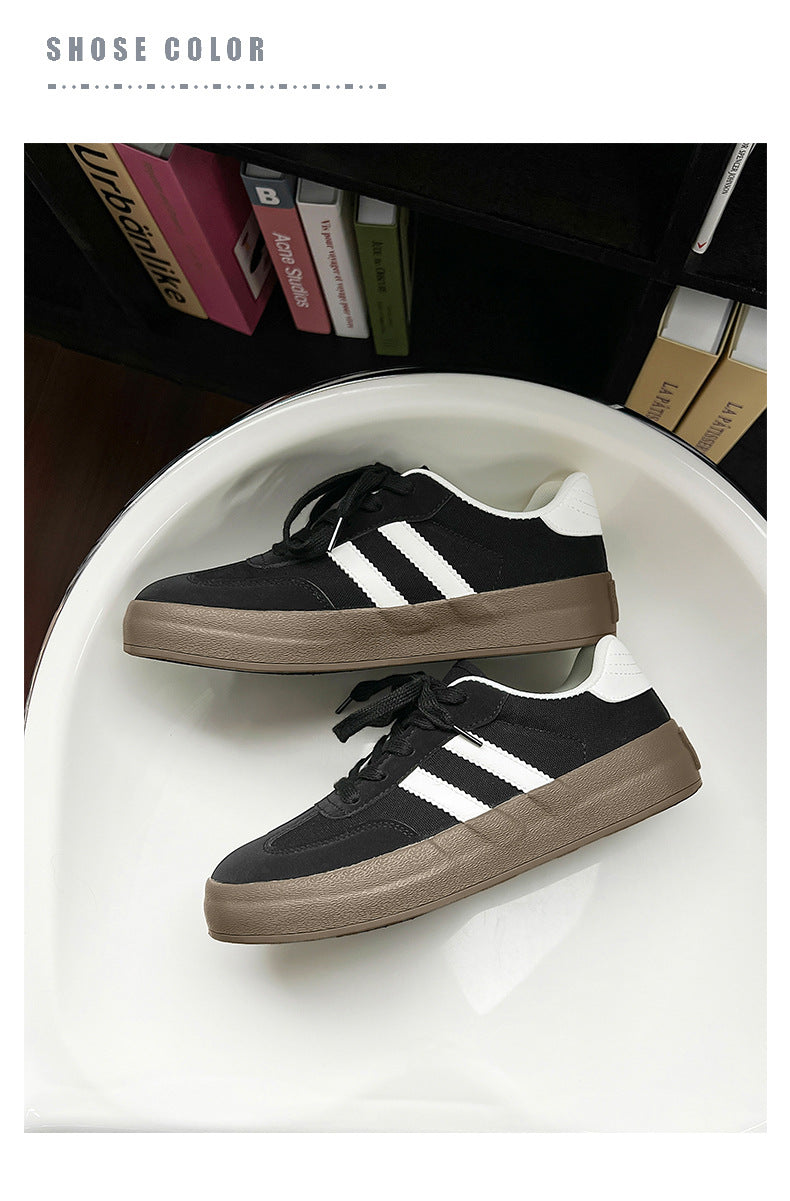2026 Autumn New Luxury Shoes for Woman Classic Sneakers Women Leather Retro Low Cut Lace -up Casual Women Sneakers Plus Size 44