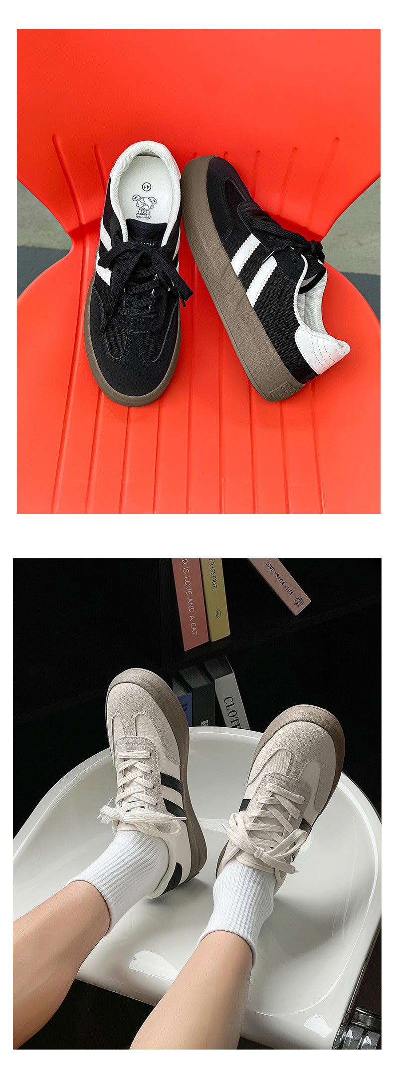 2026 Autumn New Luxury Shoes for Woman Classic Sneakers Women Leather Retro Low Cut Lace -up Casual Women Sneakers Plus Size 44