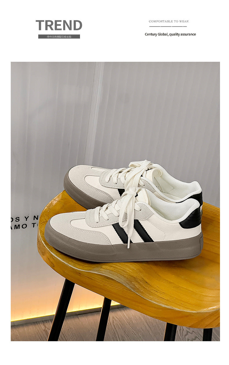 2026 Autumn New Luxury Shoes for Woman Classic Sneakers Women Leather Retro Low Cut Lace -up Casual Women Sneakers Plus Size 44