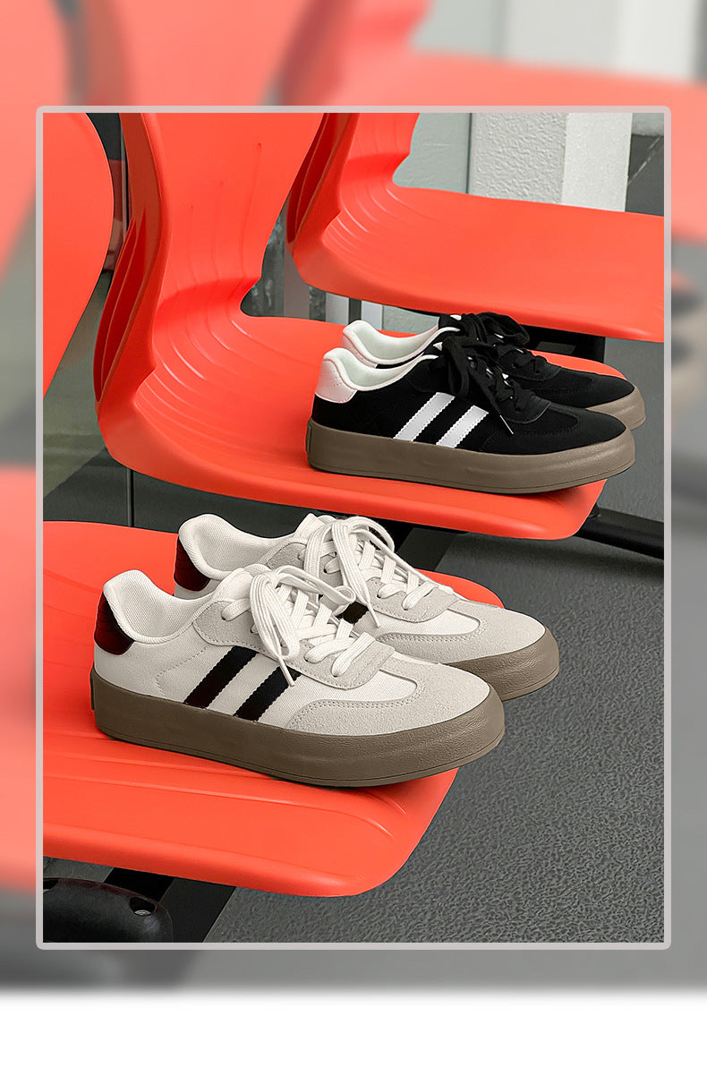 2026 Autumn New Luxury Shoes for Woman Classic Sneakers Women Leather Retro Low Cut Lace -up Casual Women Sneakers Plus Size 44