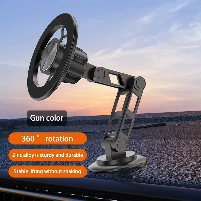 Universal 360° Rotation Magnetic Car Phone Holder Instrument desk support in Car For iPhone 17 16 15 14 13 12 Pro Max Samsung