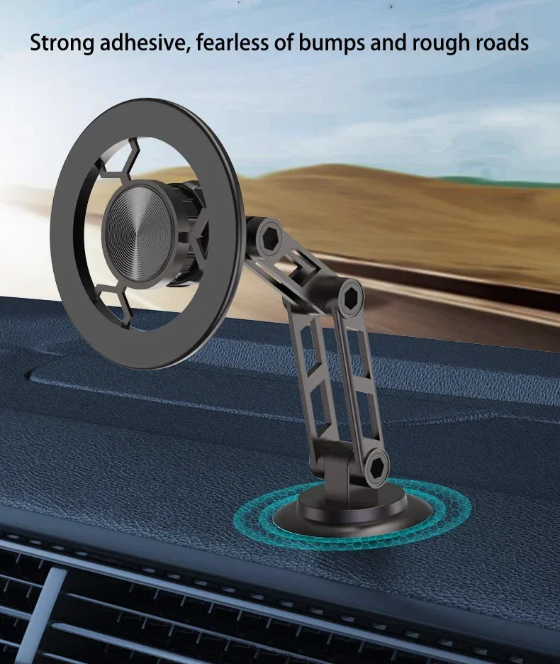 Universal 360° Rotation Magnetic Car Phone Holder Instrument desk support in Car For iPhone 17 16 15 14 13 12 Pro Max Samsung