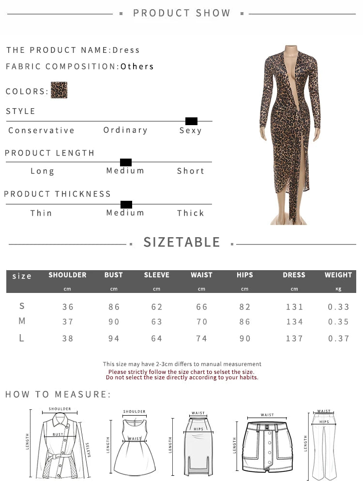 Weird Puss Leopard Print Women Dress Y2K Sexy Deep V-Neck Ruched Ribbon Skinny High Split Nightclub Party Fall Hipster Vestidos