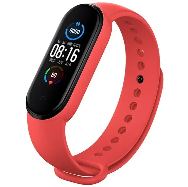 Watch Strap For Xiaomi Mi Band 7 6 5 4 3 Wristband Silicone Bracelet Wrist Straps MiBand 3/4 band5 band6 Smart watch Accessories