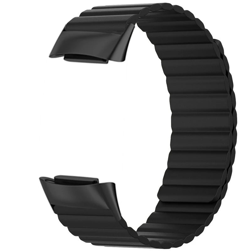 Wrist Strap For Fitbit charge 6 5 Magnetic Silicone Smart Watch Strap Wristband For Fit Bit Charge6 5 Belt Bracelet Accessories