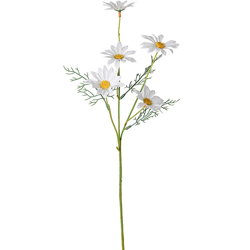 5 Heads Chamomiles Silk Artificial Flower Cosmos Home Photography Decoration Room Wedding Table Party Decorations Diy Bouquet