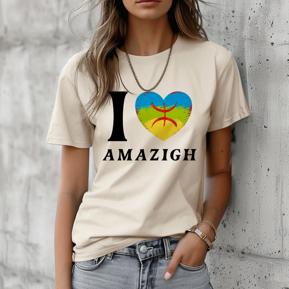 Amazigh top women anime graphic funny t shirt female funny harajuku clothing