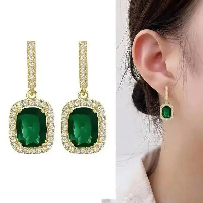 925 Silver Needle Korean Fashion Crystal Pearl Drop Earrings For Women Jewelry 2026 Trending New Luxury Zircon Women's Earrings