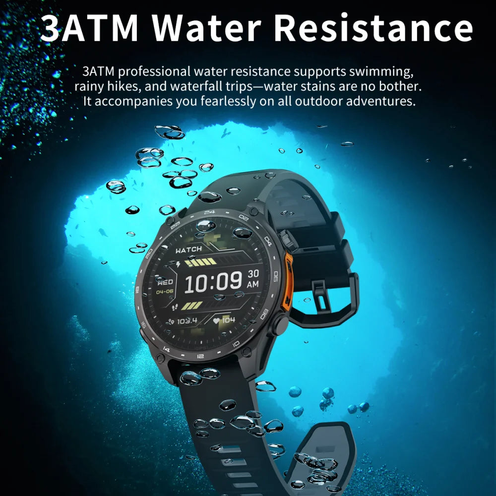 Men Sports GPS Outdoor Smart Watch App Download 4GB Memory Offline Map Waterproof MP3 MP4 LED Lighting Blue Tooth Smartwatch