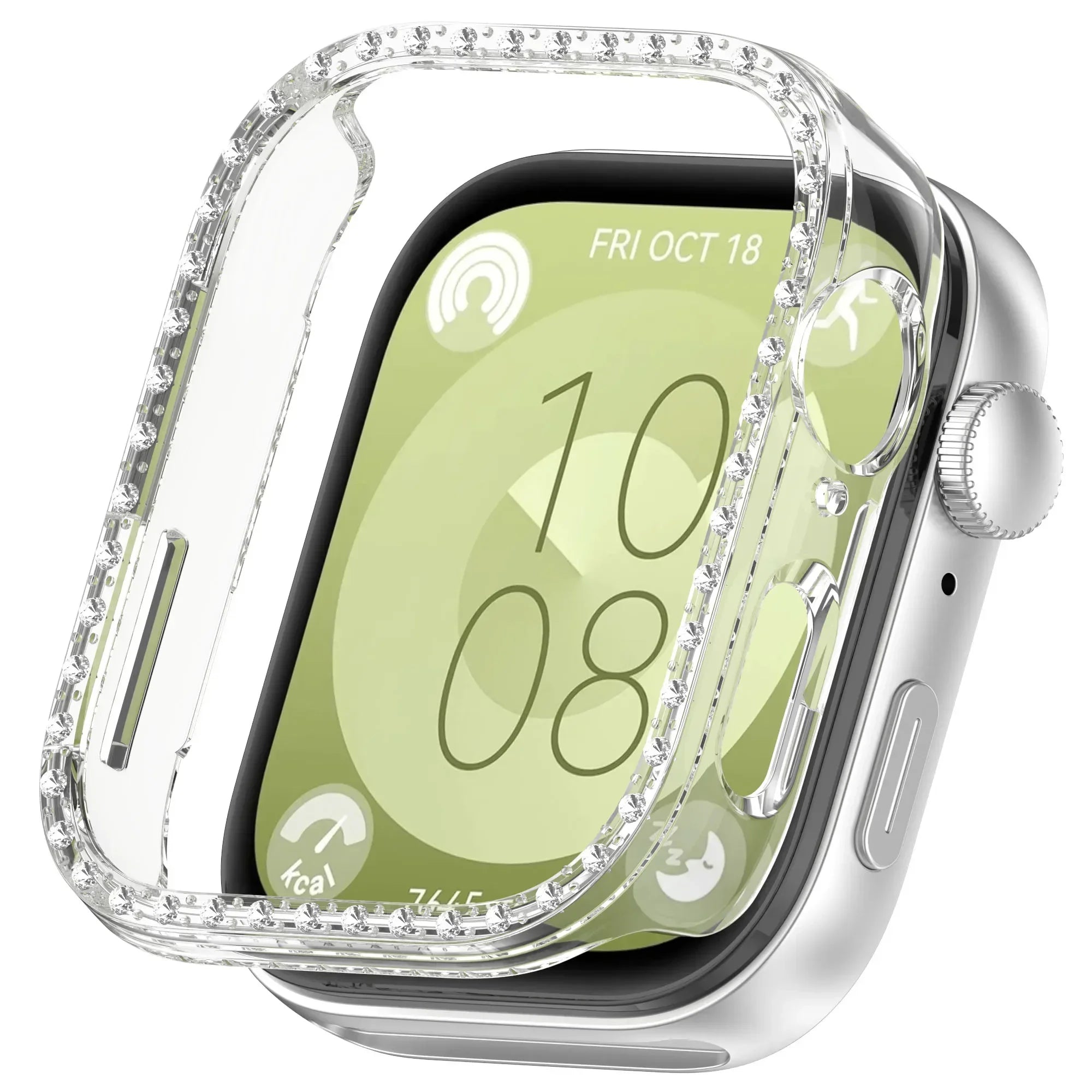 New PC Diamond Protective Case Shell Smart Watch Diamond Bumper Accessories Anti-Scratch Screen Protector for Huawei Watch Fit 3