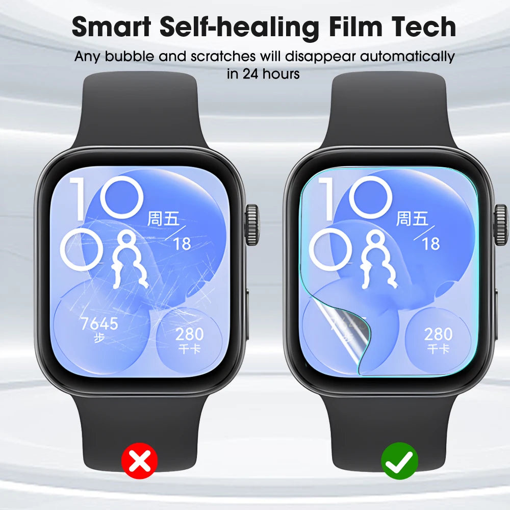 Full Screen Protectors for Huawei Watch Fit 4/3/2 4Pro TPU Soft Hydrogel Film Smart Watch Protective Films for Huawei Fit 4 Pro