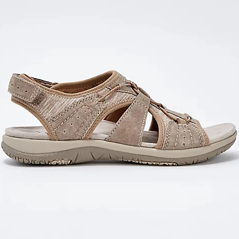 Summer Women Sandals Solid Color Hollow Out Casual Lady Sandalias Drawstring Adjustable Fashion Outdoor Beach Shoes Streetwear