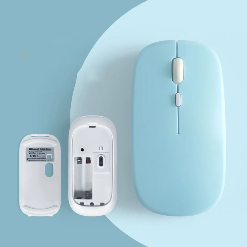 Silent Bluetooth-compatible Mouse Computer Laptop Optical Mouse Wireless For iPad Mini Tablet Notebook Universal Mice Noiseless