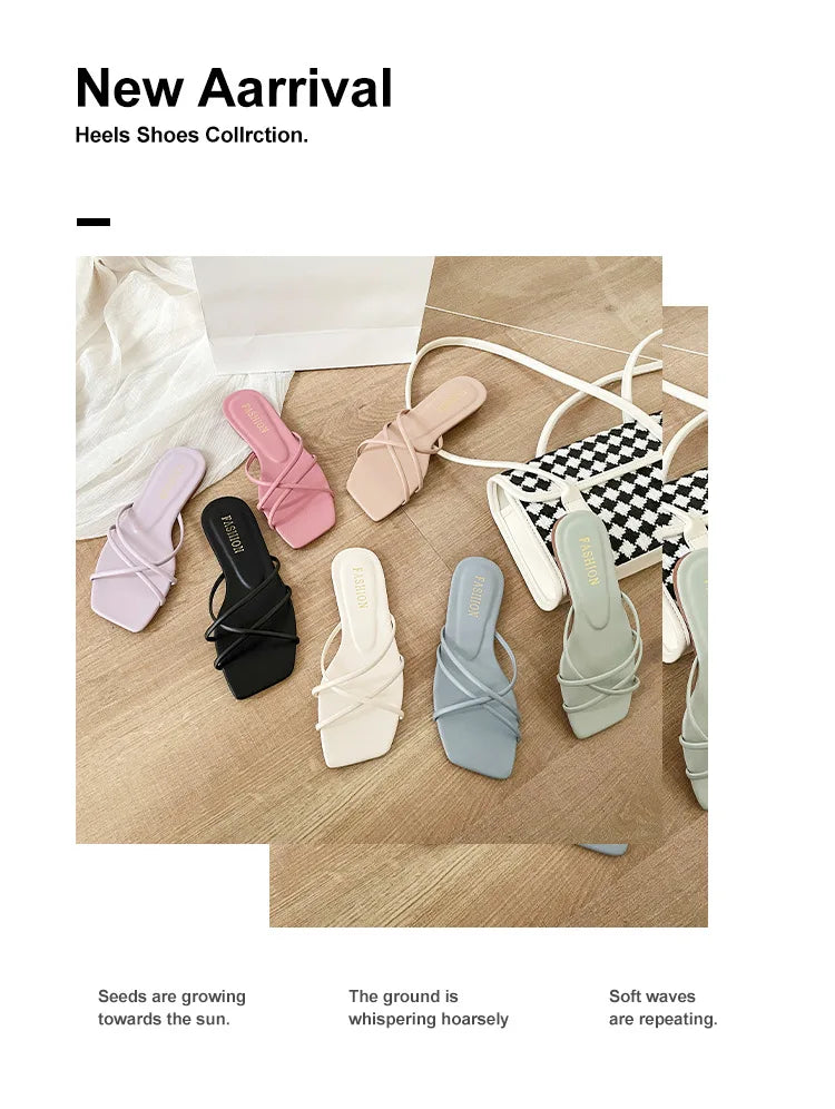 Double Toe Flip-flops Women 2026 Summer New Designer Slipper Shoes Female Casual Flat Fashion Causal Big Size Slippers Ladies