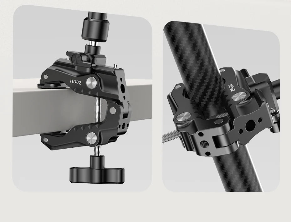 Ulanzi HD02 10-inch Magic Arm Kit for Outdoor Camera Photography Livestreaming Vlog with All-Direction Ball Head Adaptable Clamp