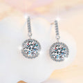 925 Sterling Silver Earrings Classics for Women Wedding Jewelry Engagement Accessories Shining Zircon Earring Fashion Gift Party