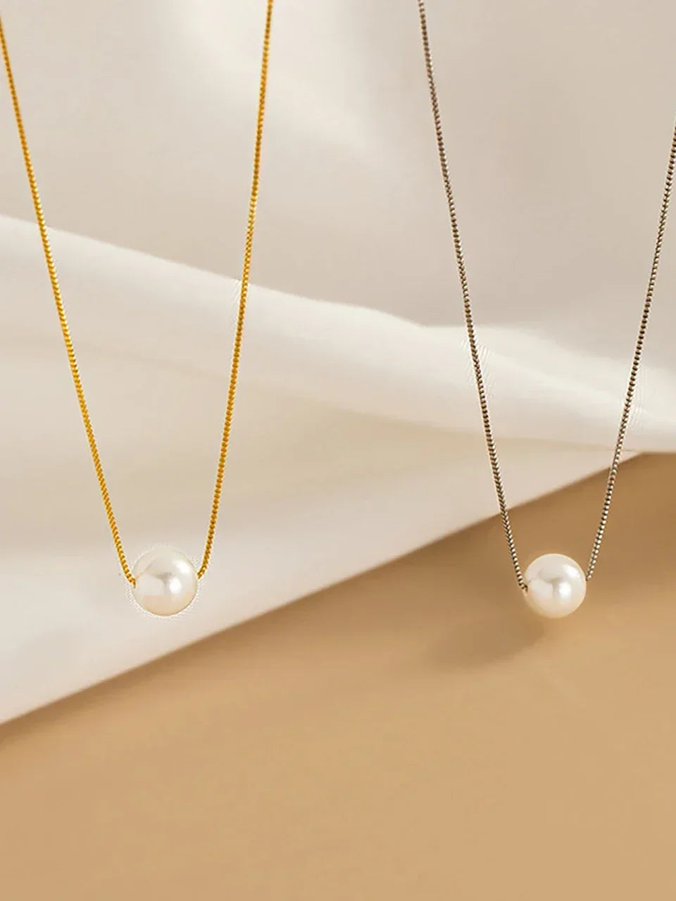 925 Sterling Silver Fashion Luxury White 6MM 8MM 10MM Mother of Pearl Pendant Necklace for Women Wedding Jewelry Accessories