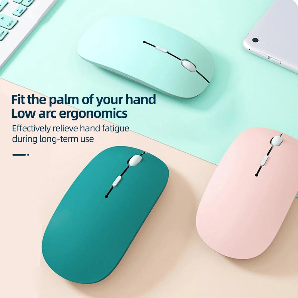 Silent Bluetooth-compatible Mouse Computer Laptop Optical Mouse Wireless For iPad Mini Tablet Notebook Universal Mice Noiseless