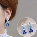 925 Silver Needle Korean Fashion Crystal Pearl Drop Earrings For Women Jewelry 2026 Trending New Luxury Zircon Women's Earrings