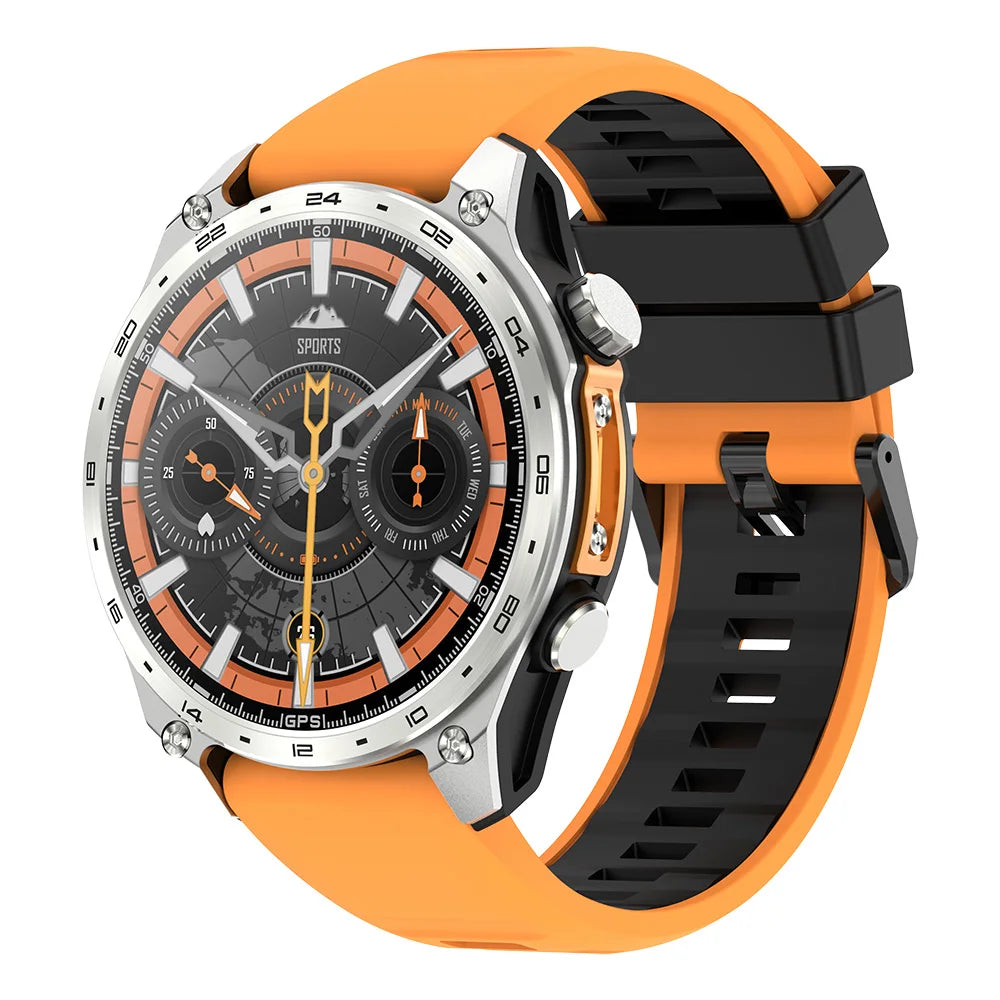Men Sports GPS Outdoor Smart Watch App Download 4GB Memory Offline Map Waterproof MP3 MP4 LED Lighting Blue Tooth Smartwatch