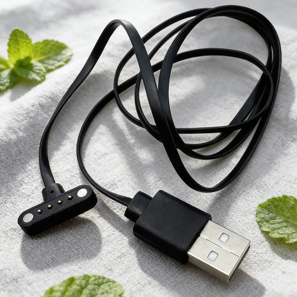 1 Piece 4 Pin Magnetic Charging Cable USB Charge Power Data transfer 3.0mm Space Grid Pogo Pin 4 Pins T Shape DM98 Smart Watch