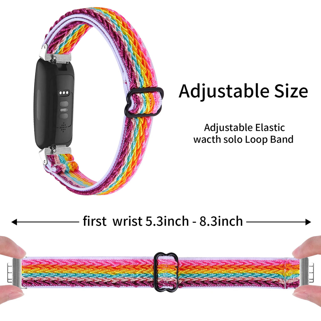 Nylon elastic band for Fitbit inspire 2 /ace 3 2 smart Watch adjustable Bracelet strap for fitbit inspire / Inspire 3 Wristband
