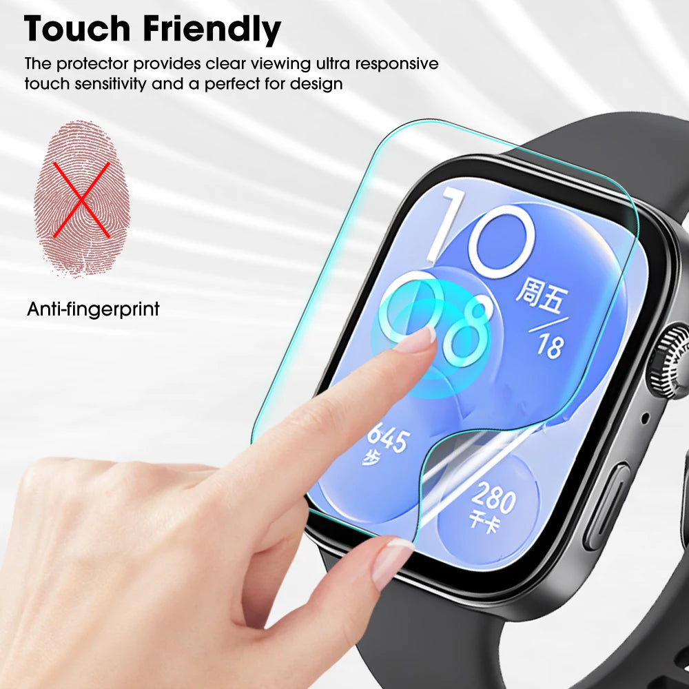 Full Screen Protectors for Huawei Watch Fit 4/3/2 4Pro TPU Soft Hydrogel Film Smart Watch Protective Films for Huawei Fit 4 Pro