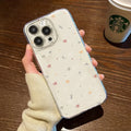 Of Color Geometry Bowknot Transparent Phone Case For iPhone 16 15 14 13 12 11 Pro Max XR XS MAX 7 8 PLUS MINI Y2K Silicone Cover