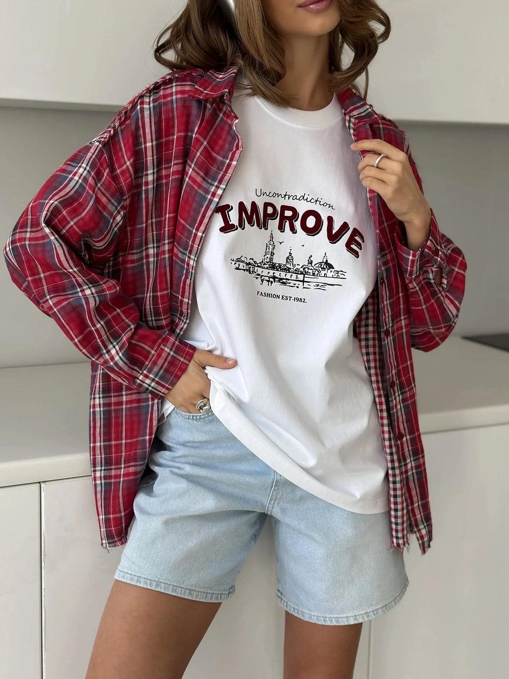 Sumuyoo 100% Cotton Women's Casual Printed T-shirt Fashionable Short-sleeve Printing T Shirts Hip Hop Loose Top