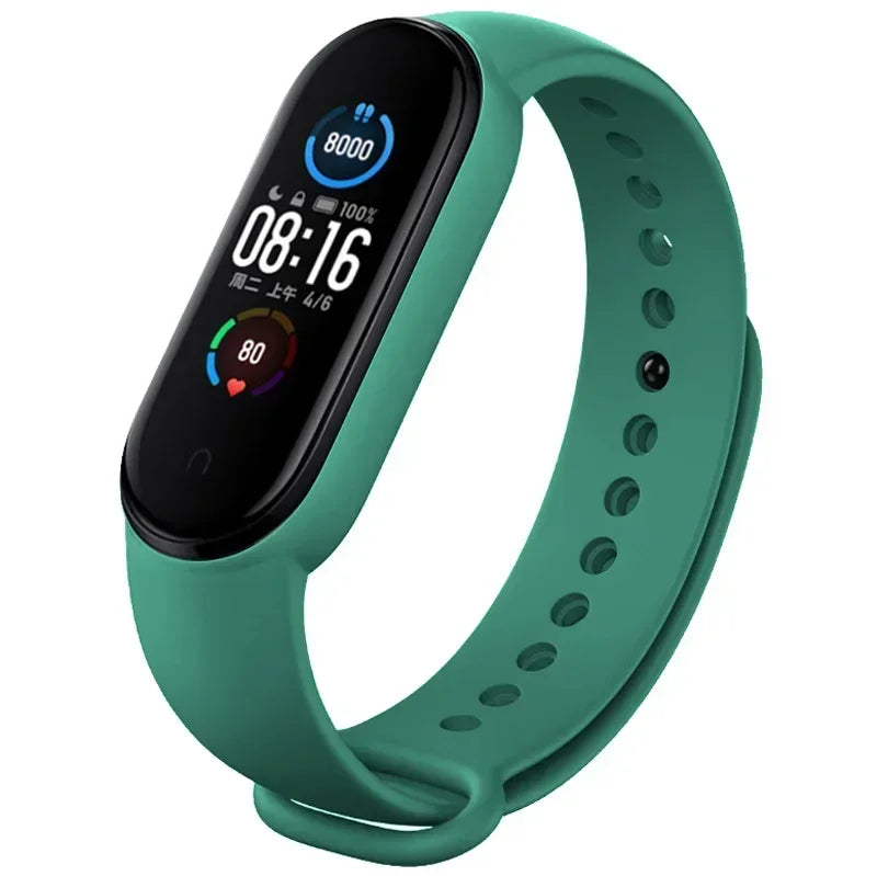 Watch Strap For Xiaomi Mi Band 7 6 5 4 3 Wristband Silicone Bracelet Wrist Straps MiBand 3/4 band5 band6 Smart watch Accessories