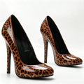 5.5 Inch Stiletto High Heel Unisex Sleek Night Club Round Toe Pump Plus Size Shoes Party Shoes Size36-46