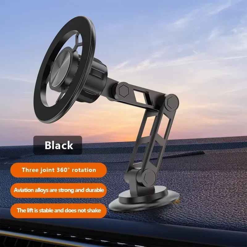 Universal 360° Rotation Magnetic Car Phone Holder Instrument desk support in Car For iPhone 17 16 15 14 13 12 Pro Max Samsung