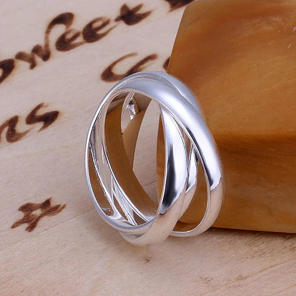 Cute  Women Lady Wedding Beautiful Charm Fashion Women 925 Sterling Silver Rings Jewelry Cute Lover Gift