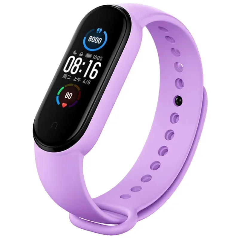 Watch Strap For Xiaomi Mi Band 7 6 5 4 3 Wristband Silicone Bracelet Wrist Straps MiBand 3/4 band5 band6 Smart watch Accessories