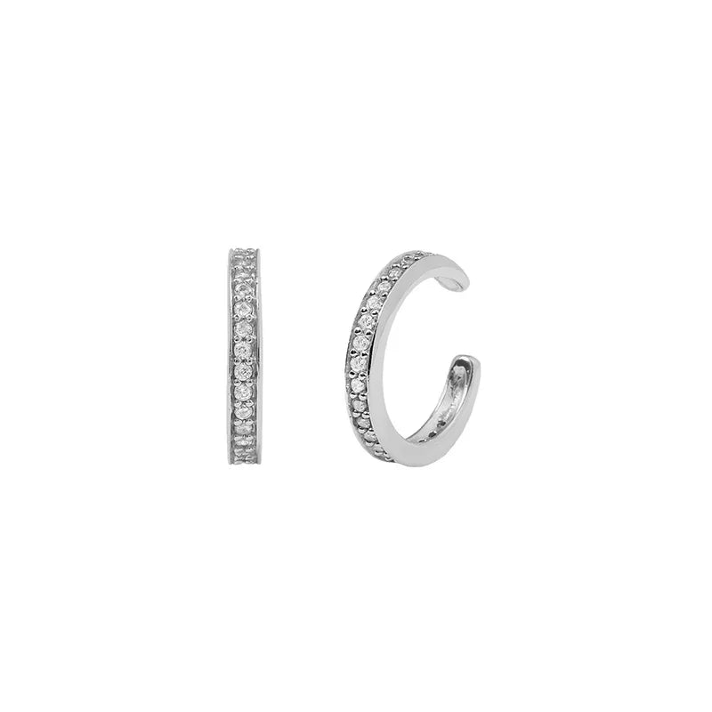 New Fashion Stainless Steel Flower Small Hoop Earrings Women Korean Crystal Zirconia Cartilage Earrings Piercing Jewelry