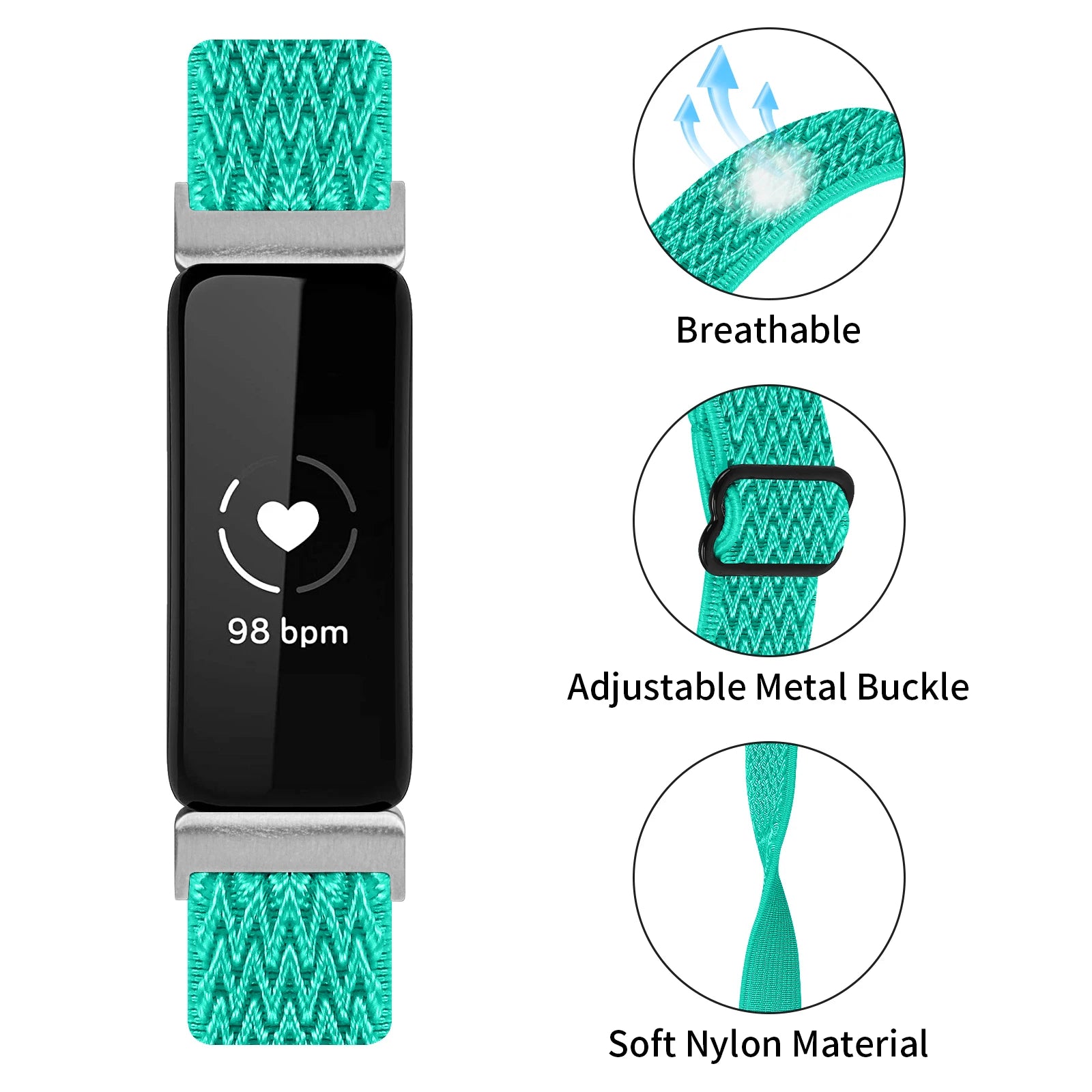 Nylon elastic band for Fitbit inspire 2 /ace 3 2 smart Watch adjustable Bracelet strap for fitbit inspire / Inspire 3 Wristband