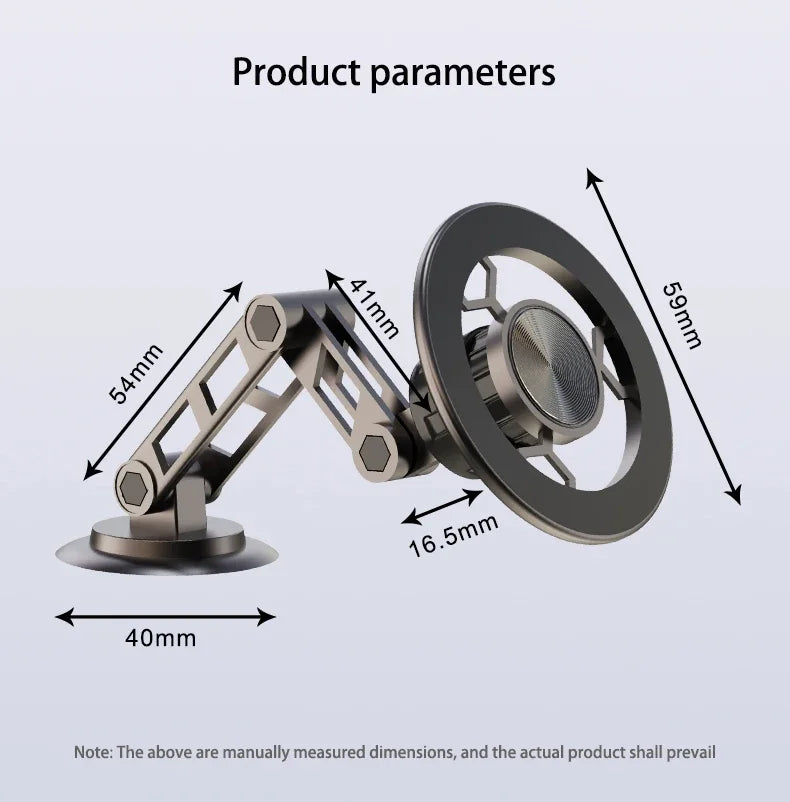 Universal 360° Rotation Magnetic Car Phone Holder Instrument desk support in Car For iPhone 17 16 15 14 13 12 Pro Max Samsung