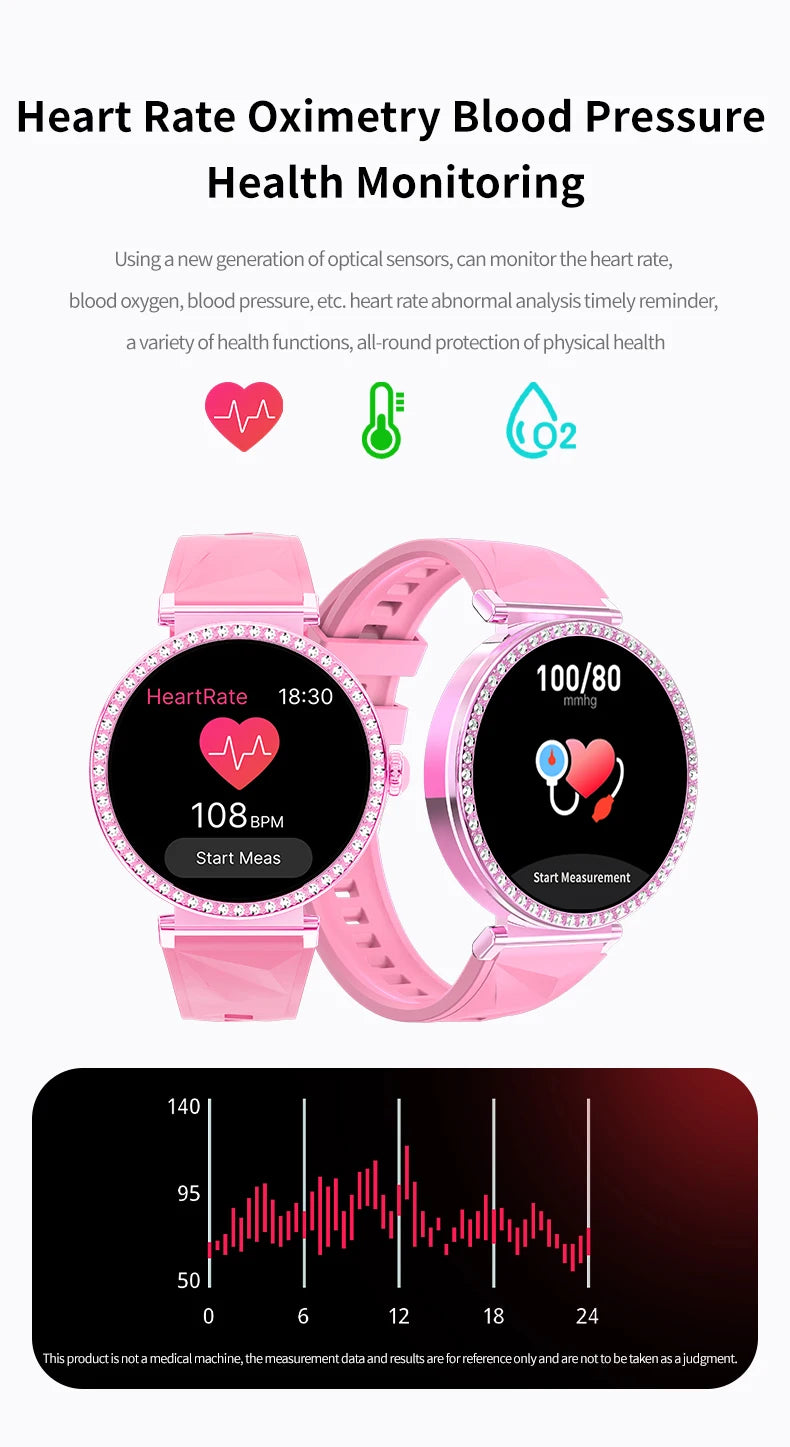 IYTSFY Smartwatch Luxury Fashion Female Physiological Reminder Bluetooth Music Women's Fashion Smart Watch Holiday Gift