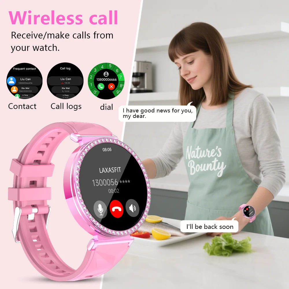 IYTSFY Smartwatch Luxury Fashion Female Physiological Reminder Bluetooth Music Women's Fashion Smart Watch Holiday Gift