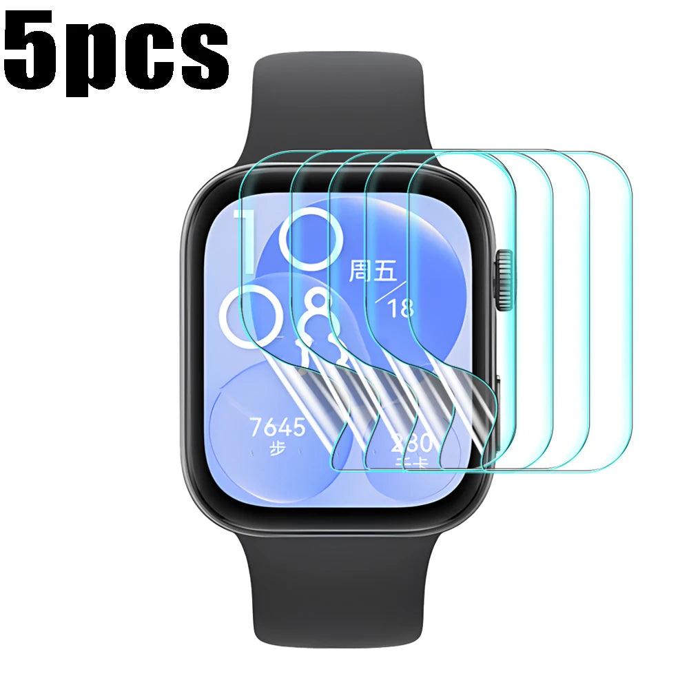 Full Screen Protectors for Huawei Watch Fit 4/3/2 4Pro TPU Soft Hydrogel Film Smart Watch Protective Films for Huawei Fit 4 Pro