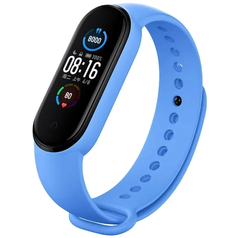 Watch Strap For Xiaomi Mi Band 7 6 5 4 3 Wristband Silicone Bracelet Wrist Straps MiBand 3/4 band5 band6 Smart watch Accessories