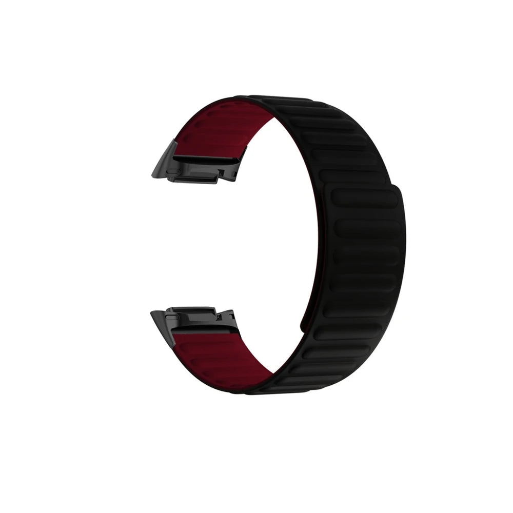 Wrist Strap For Fitbit charge 6 5 Magnetic Silicone Smart Watch Strap Wristband For Fit Bit Charge6 5 Belt Bracelet Accessories