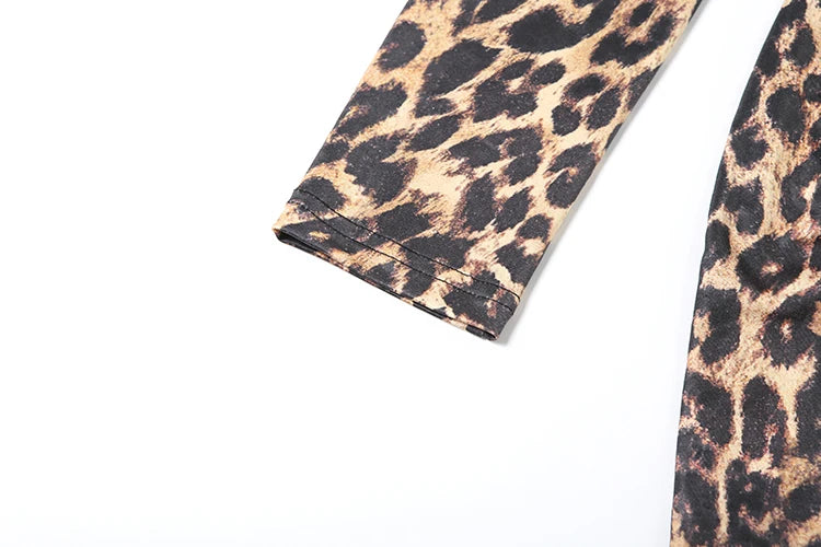 Weird Puss Leopard Print Women Dress Y2K Sexy Deep V-Neck Ruched Ribbon Skinny High Split Nightclub Party Fall Hipster Vestidos