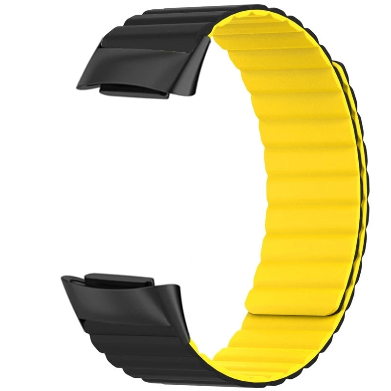 Wrist Strap For Fitbit charge 6 5 Magnetic Silicone Smart Watch Strap Wristband For Fit Bit Charge6 5 Belt Bracelet Accessories