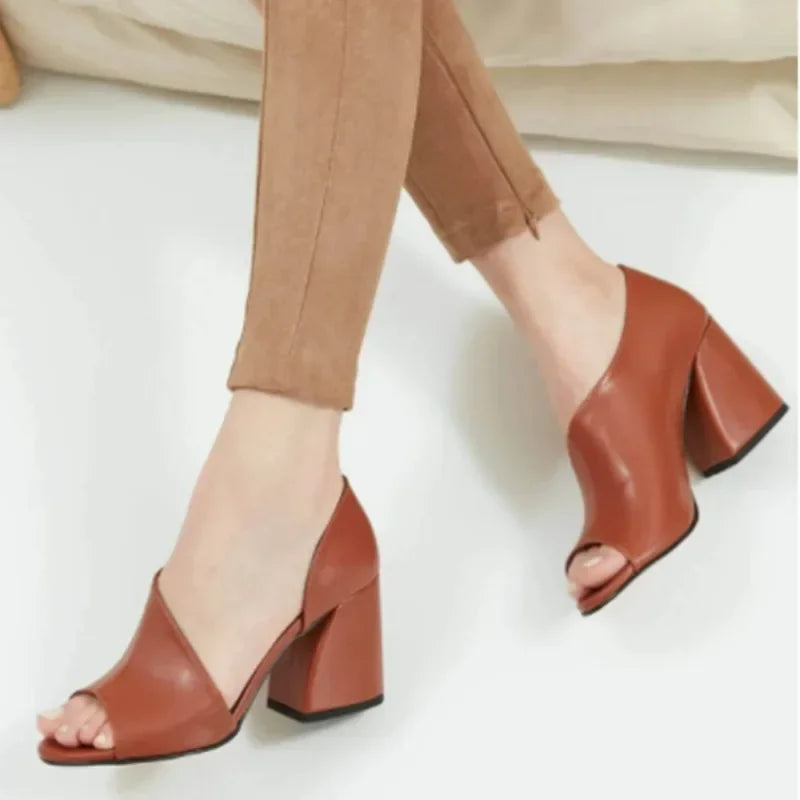 2025 New Fashion Women Sandals Open Toe Sandals Woman Sexy Ladies Casual High Heel Elegant Female Footwear Zapatillas Mujer