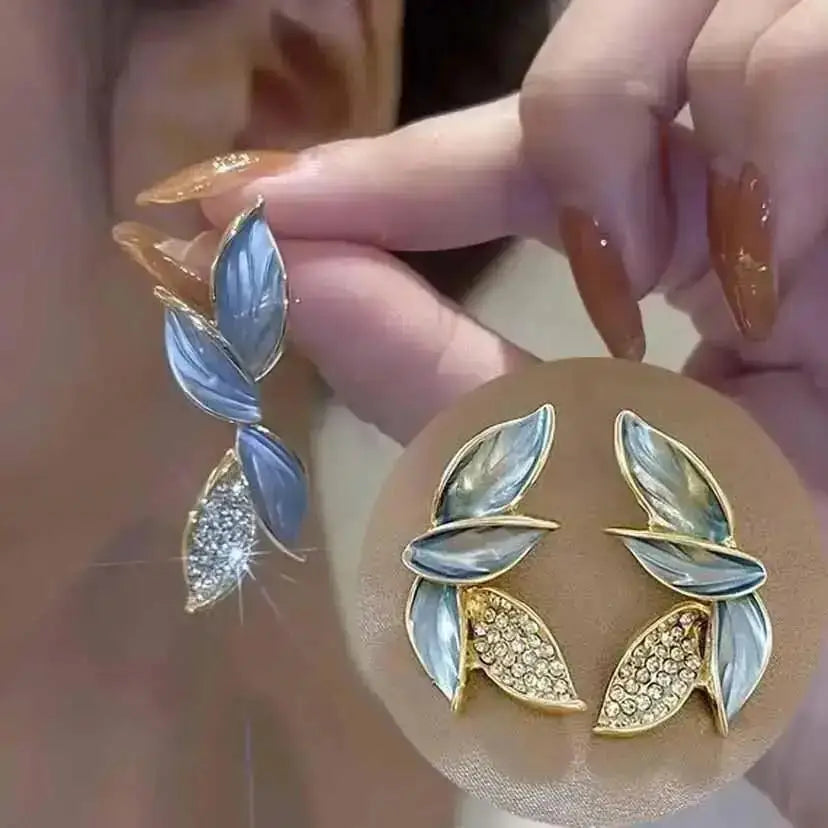 925 Silver Needle Korean Fashion Crystal Pearl Drop Earrings For Women Jewelry 2026 Trending New Luxury Zircon Women's Earrings