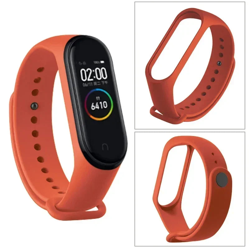 Watch Strap For Xiaomi Mi Band 7 6 5 4 3 Wristband Silicone Bracelet Wrist Straps MiBand 3/4 band5 band6 Smart watch Accessories